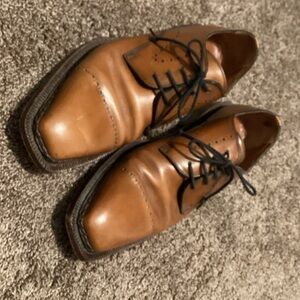 Moreschi Tan Italian Leather Men's Oxfords